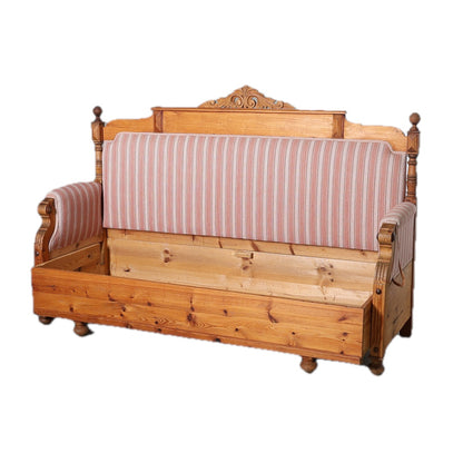 Swedish Gustavian Style Pine Kitchen Sofa