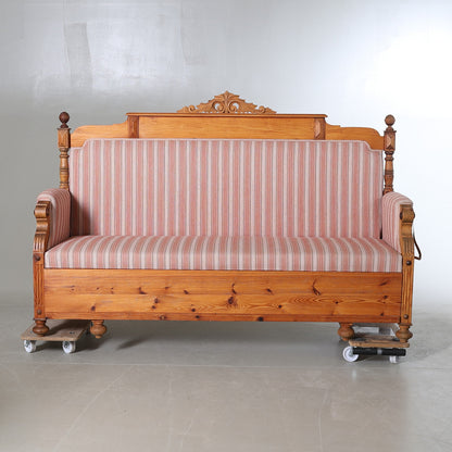 Swedish Gustavian Style Pine Kitchen Sofa