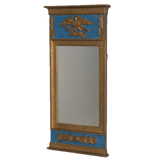 Swedish Gustavian Painted Wood Wall Mirror