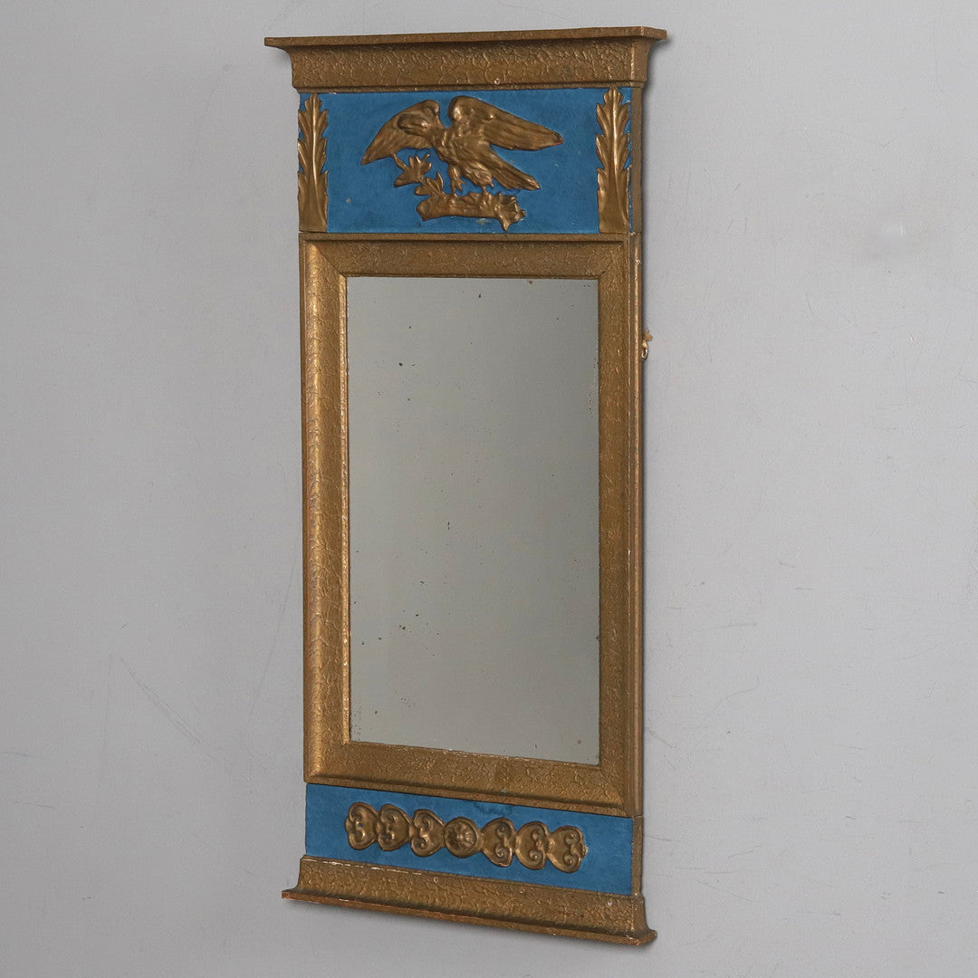 Swedish Gustavian style painted wood wall mirror, 20th century, front view