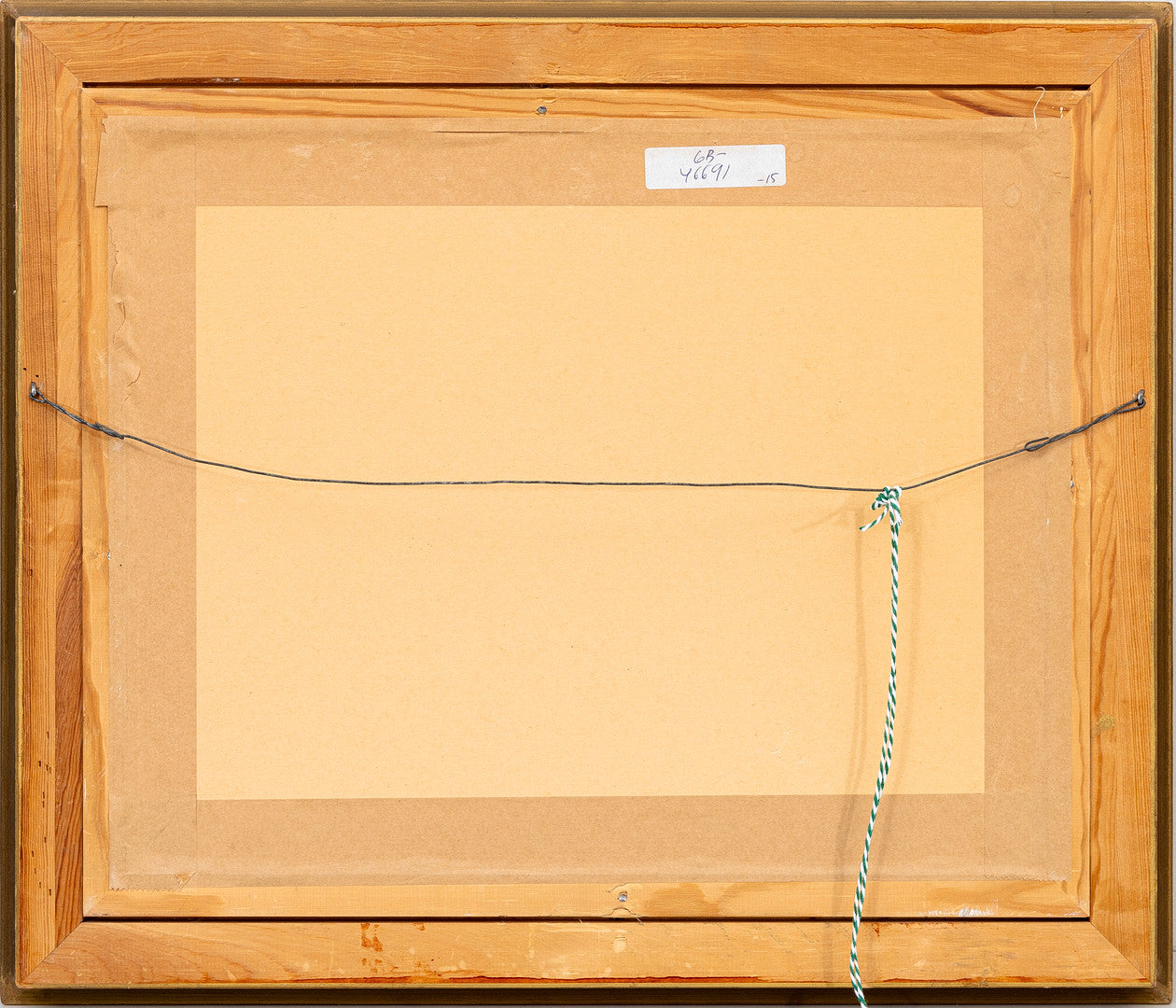 Frame and signature detail of Swedish Harald Wiberg landscape artwork