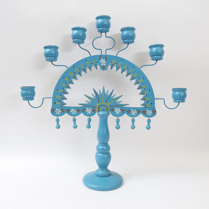 Swedish Painted Seven-Candle Candelabrum