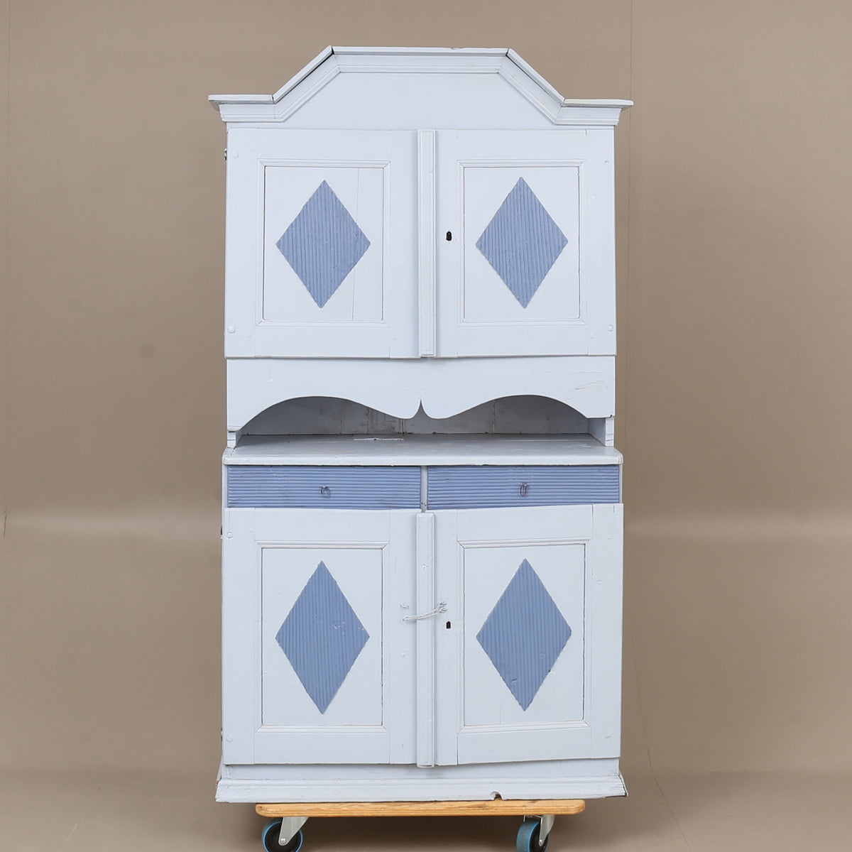 Swedish folk art painted cabinet
