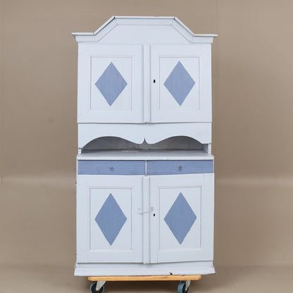 Swedish folk art painted cabinet