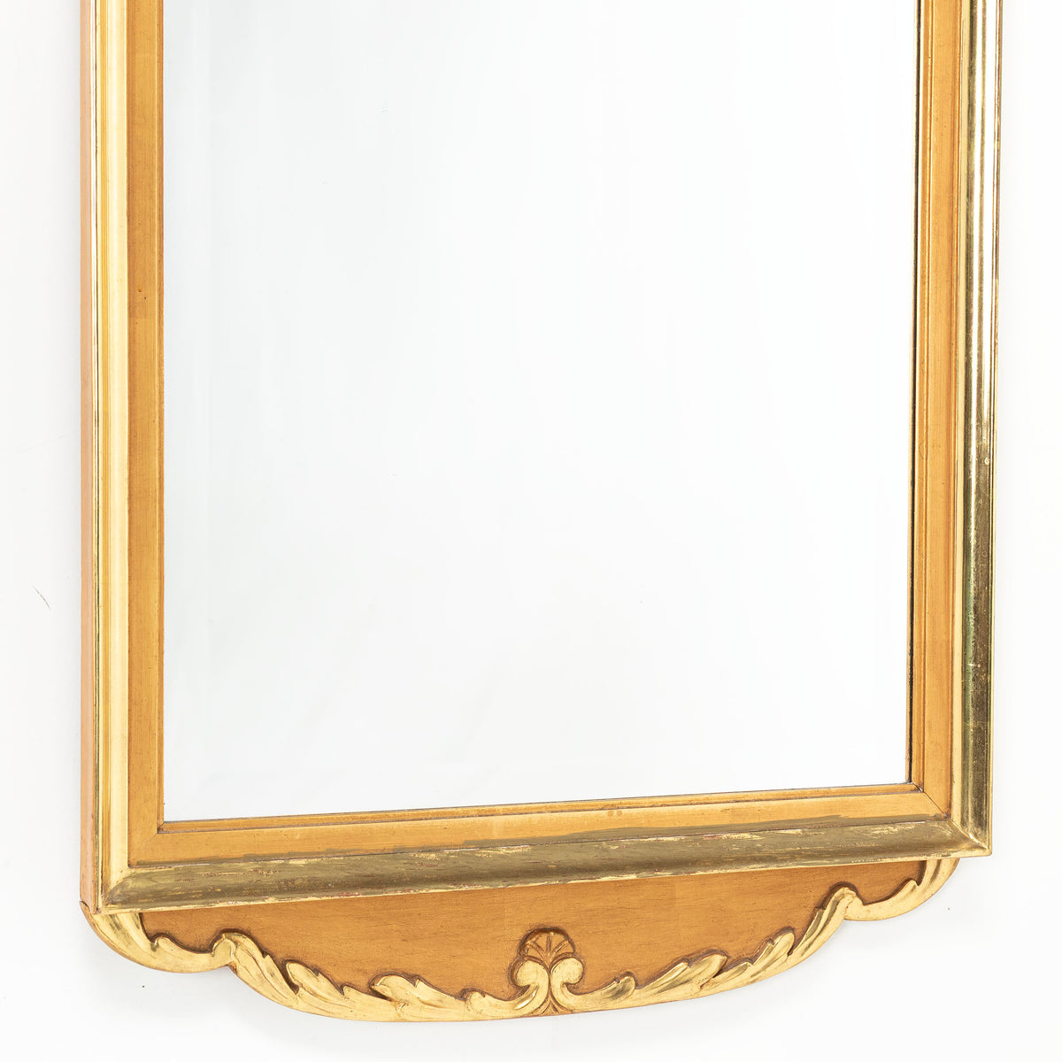 Tall Narrow Giltwood Mirror, Late 20th Century