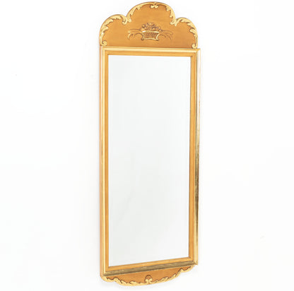 Tall narrow giltwood mirror