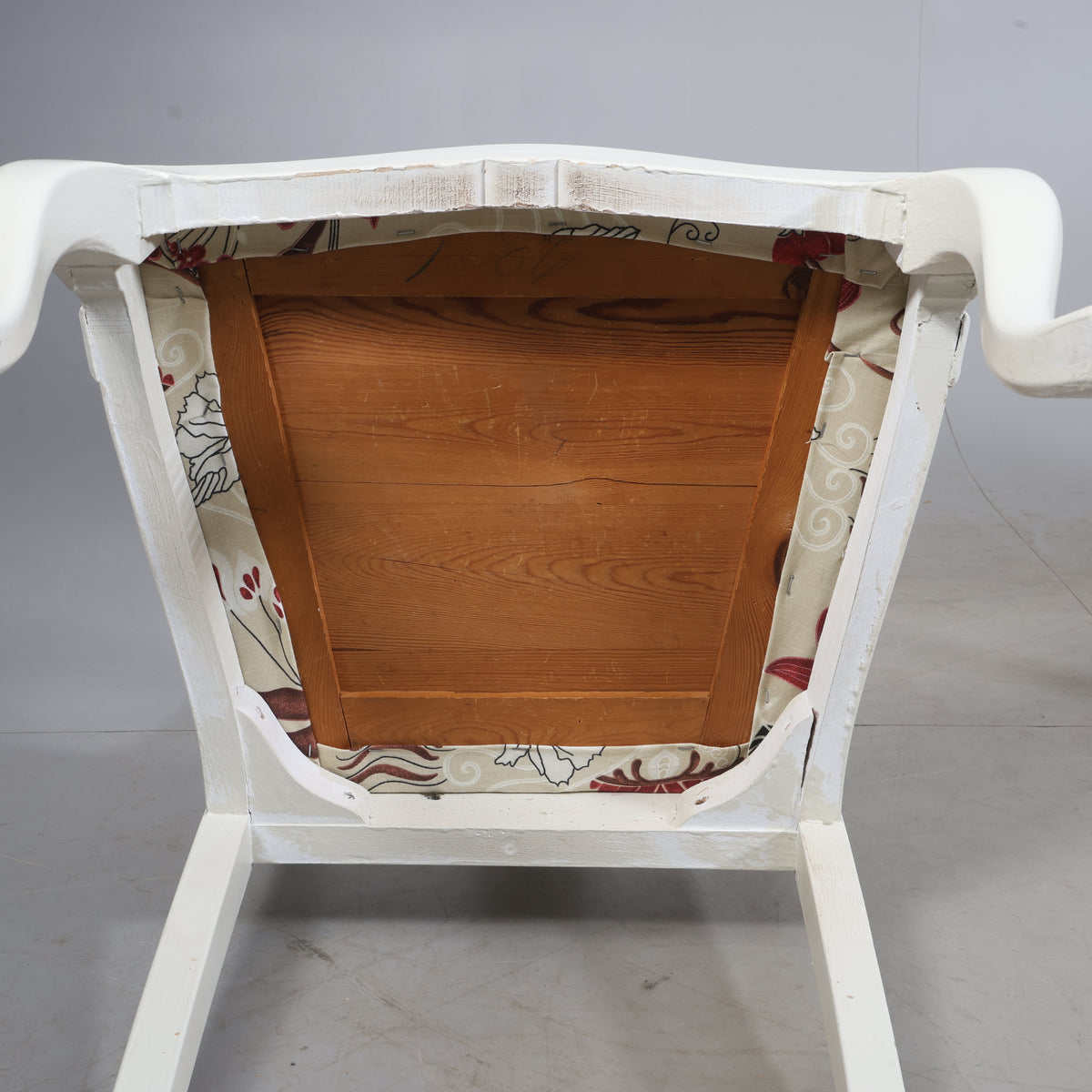Pair of Rococo Style Armchairs with Matching Stool