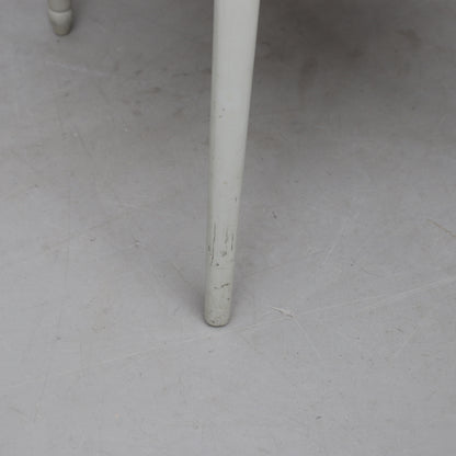 Gustavian Style Painted Round Dining Table with Three Chairs, Late 20th Century