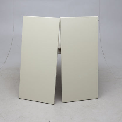 Gustavian Style Painted Round Dining Table with Three Chairs, Late 20th Century