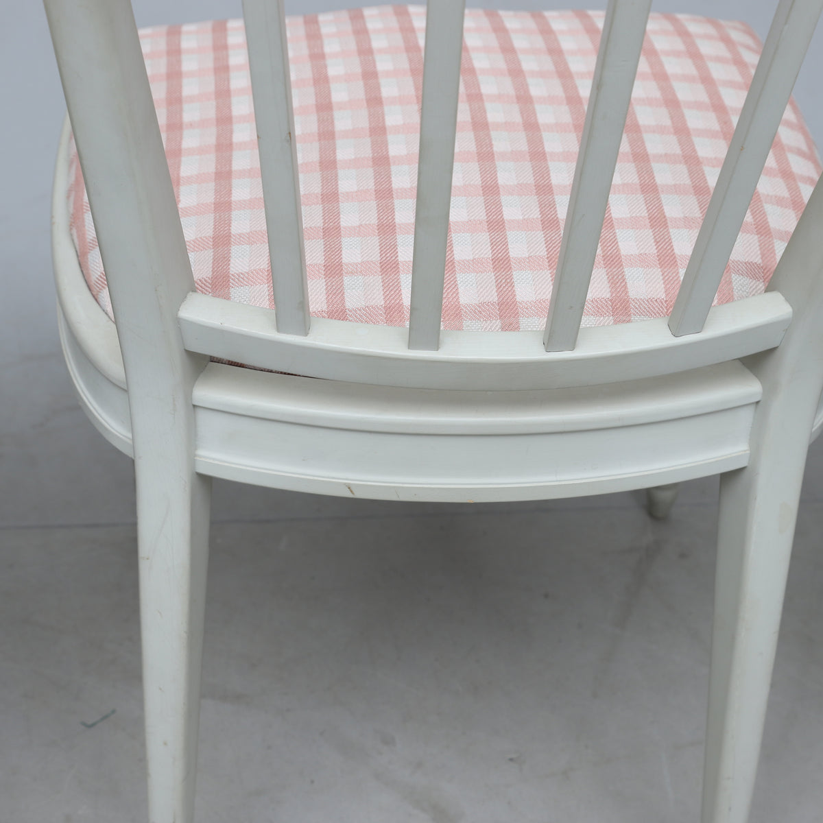 Gustavian Style Painted Round Dining Table with Three Chairs, Late 20th Century