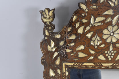 Syrian Mother-of-Pearl Inlaid Wall Mirror, 19th Century