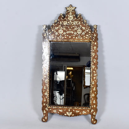 Syrian mother-of-pearl inlaid wall mirror