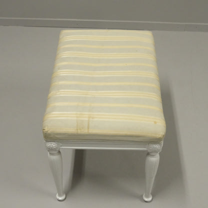 Gustavian Style Upholstered Stool