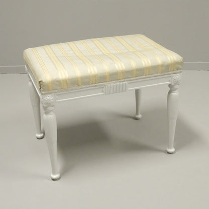 Gustavian style upholstered stool