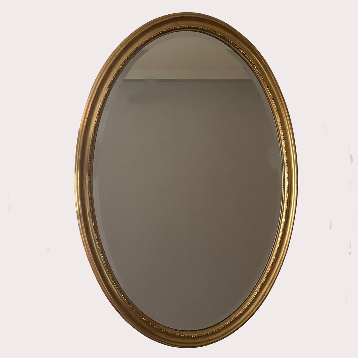 Brass and Wood Mirror with Pair of Matching Sconces, 20th Century