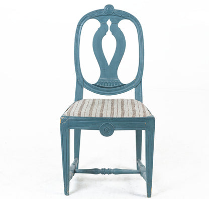 Gustavian painted side chair