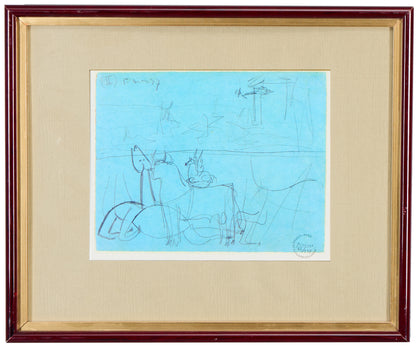 After Pablo Picasso, "Sketch for Guernica" Reproduction, Stamped 66/298