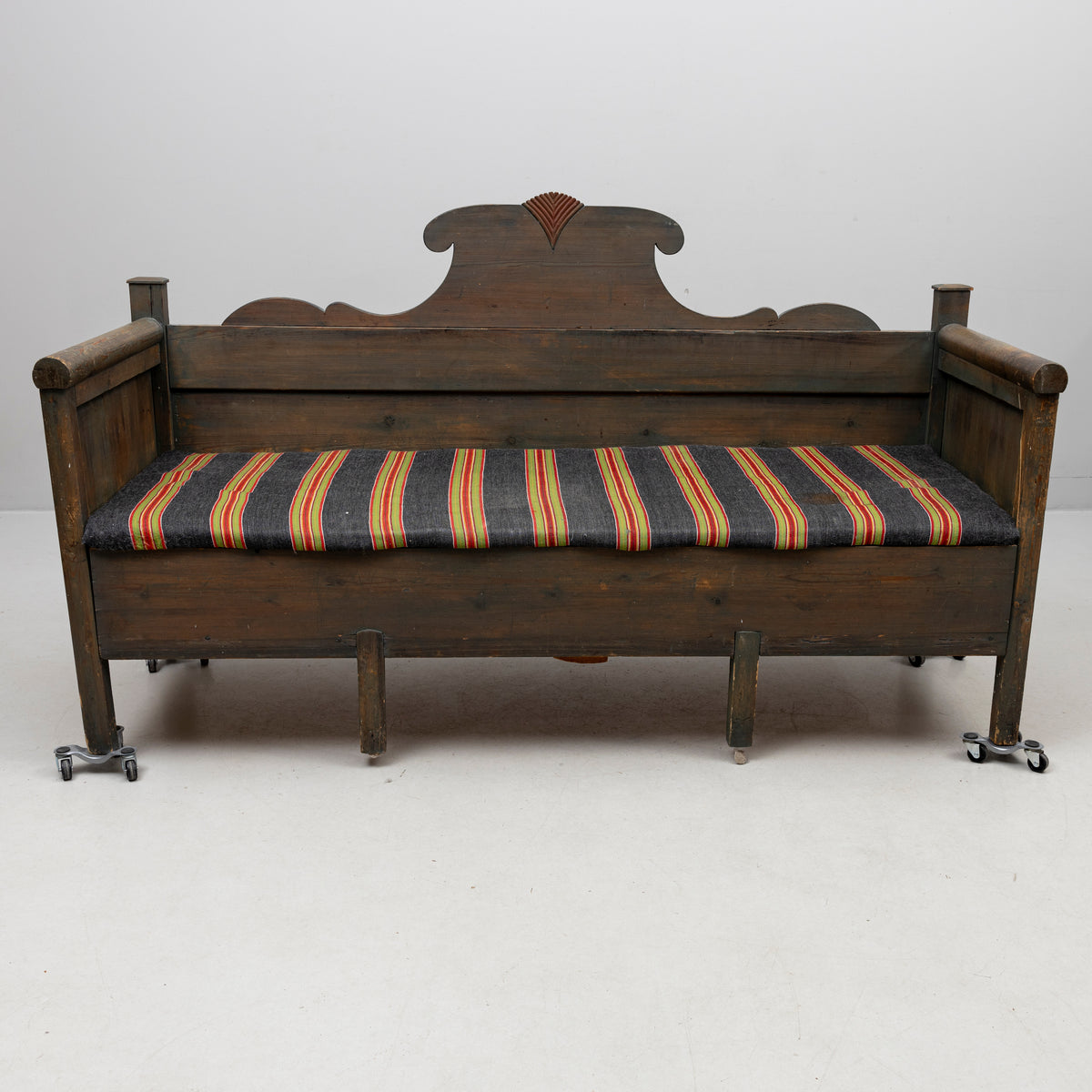 Swedish Blue Painted Pull-Out Sofa, 19th/20th Century