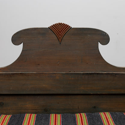 Swedish Blue Painted Pull-Out Sofa, 19th/20th Century