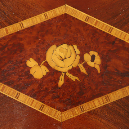 Small Three-Drawer Inlaid Chest, Mid-20th Century
