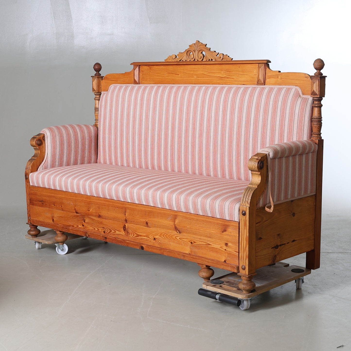 Swedish Gustavian Style Pine Kitchen Sofa