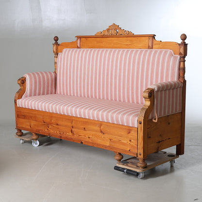 Swedish Gustavian Style Pine Kitchen Sofa