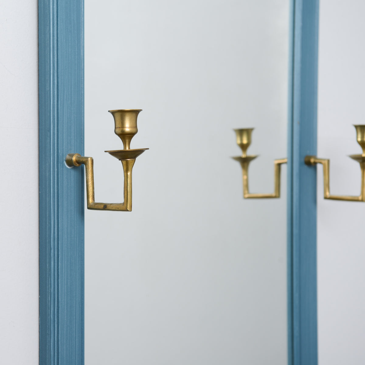 Swedish Painted Console Table with Pier Mirror, Late 20th Century