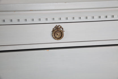 Gustavian Grey Painted Writing Bureau, Sweden, 18th Century