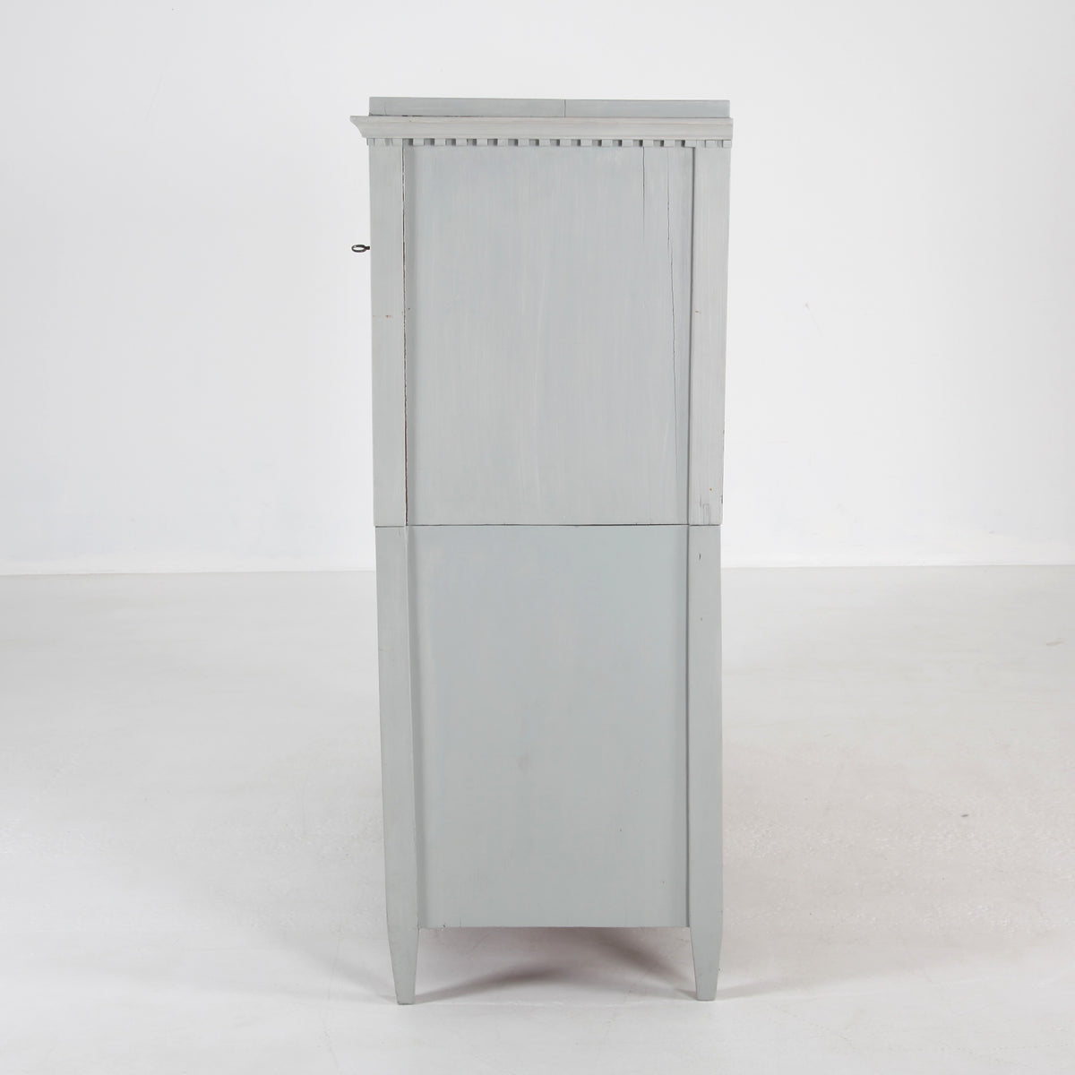 Gustavian Grey Painted Writing Bureau, Sweden, 18th Century
