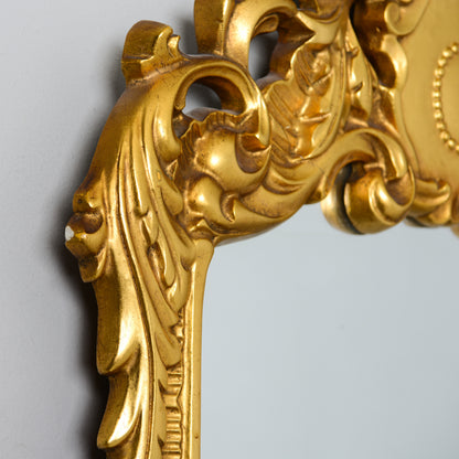 Tall Rococo Style Giltwood Mirror with Bevelled Glass, 20th Century