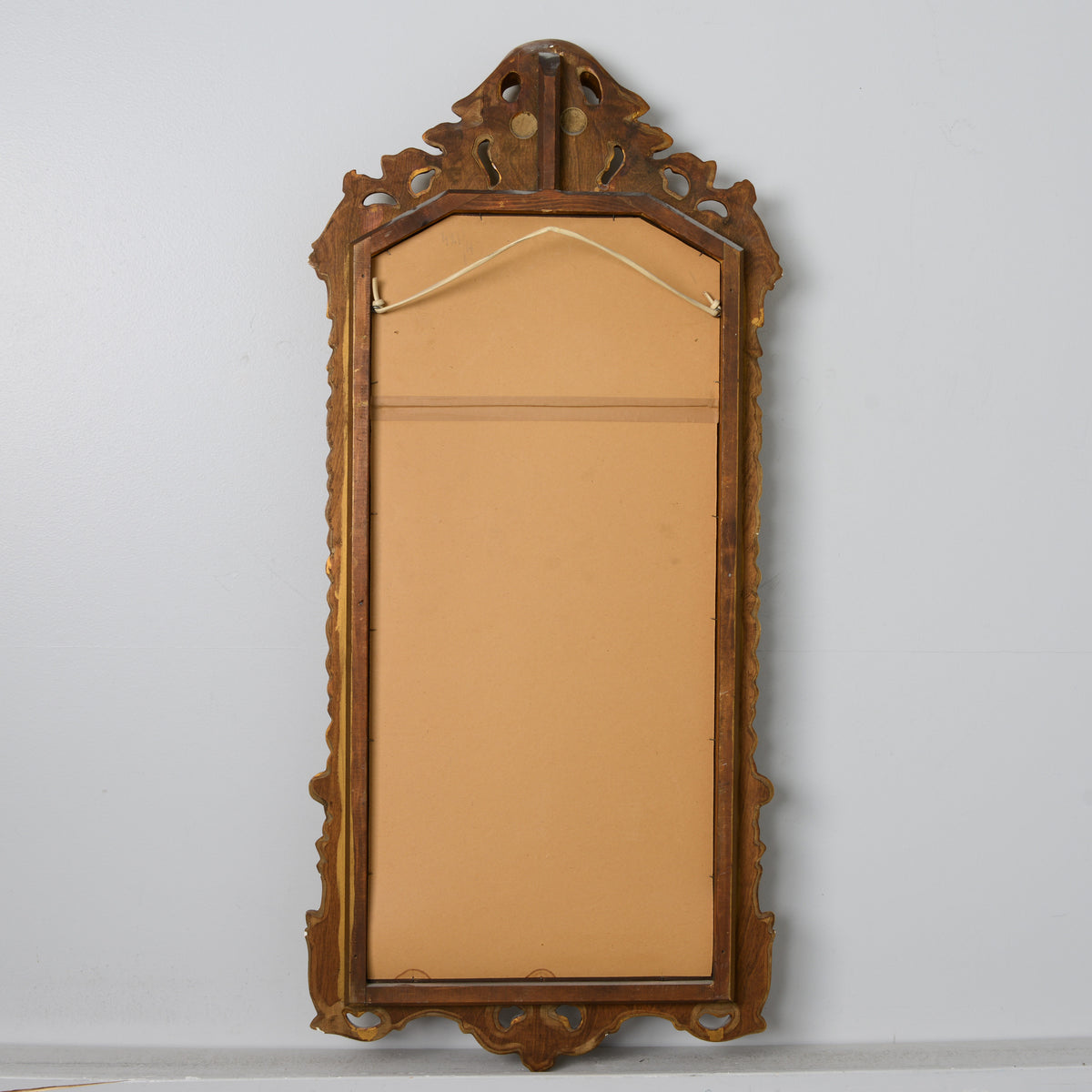 Tall Rococo Style Giltwood Mirror with Bevelled Glass, 20th Century