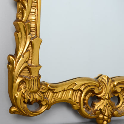 Tall Rococo Style Giltwood Mirror with Bevelled Glass, 20th Century