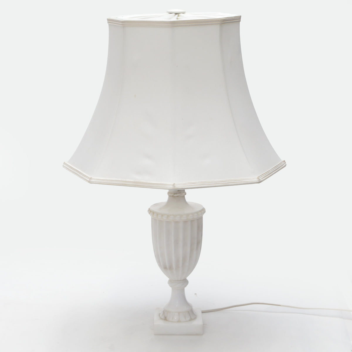 Pair of Tall Alabaster Table Lamps