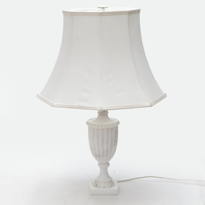 Pair of Tall Alabaster Table Lamps