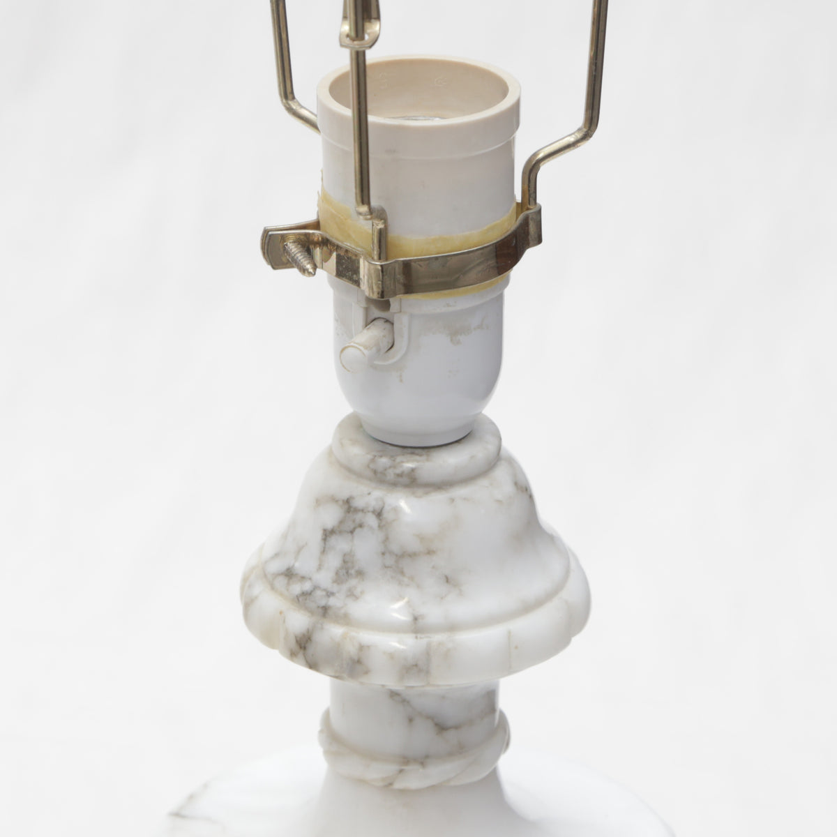 Pair of Tall Alabaster Table Lamps