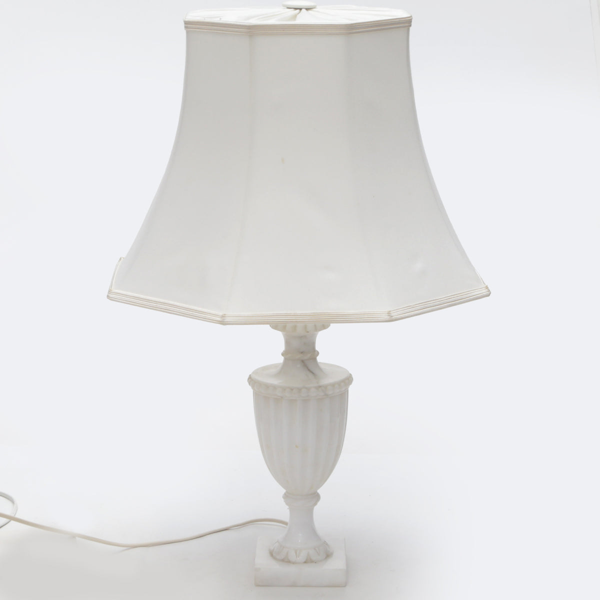 Pair of Tall Alabaster Table Lamps