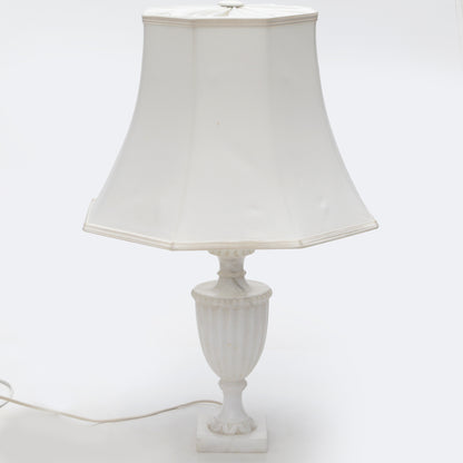 Pair of Tall Alabaster Table Lamps