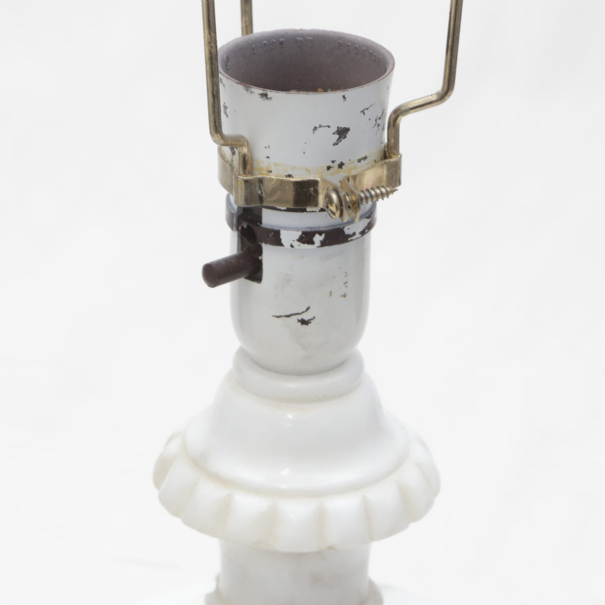 Pair of Tall Alabaster Table Lamps