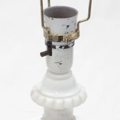 Pair of Tall Alabaster Table Lamps
