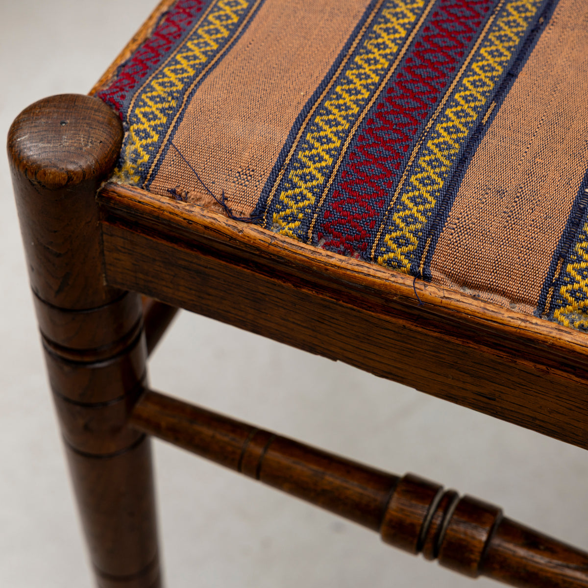 Pair of Swedish Oak Powder Chairs, circa 1900