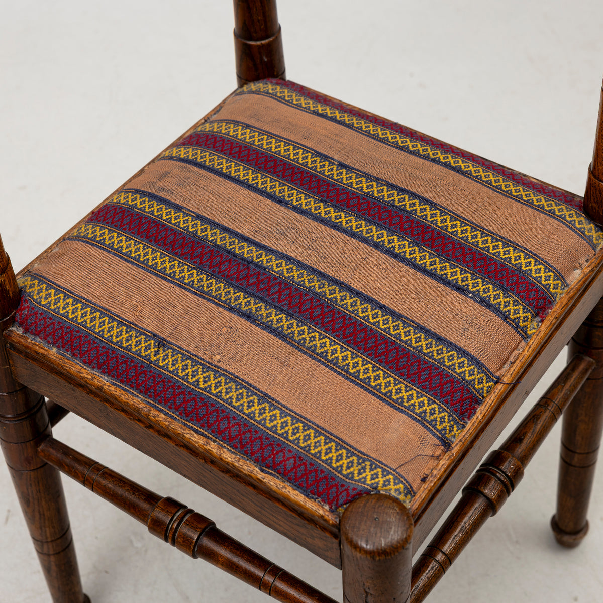 Pair of Swedish Oak Powder Chairs, circa 1900