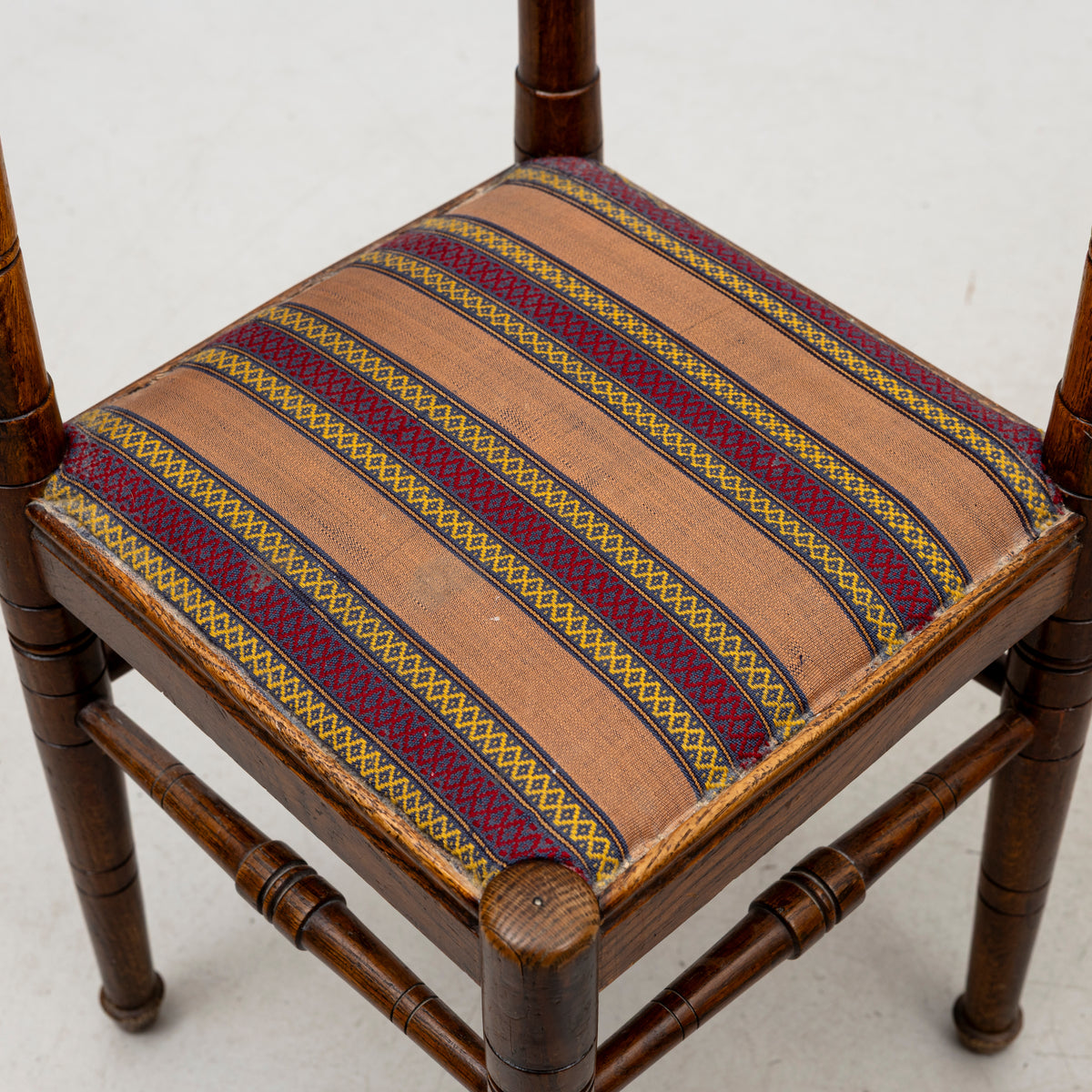 Pair of Swedish Oak Powder Chairs, circa 1900