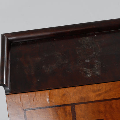 Swedish Grace Birch Slant-Front Secretary with Marquetry, 1920s