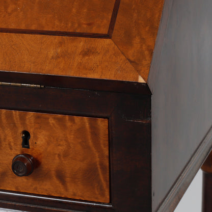 Swedish Grace Birch Slant-Front Secretary with Marquetry, 1920s