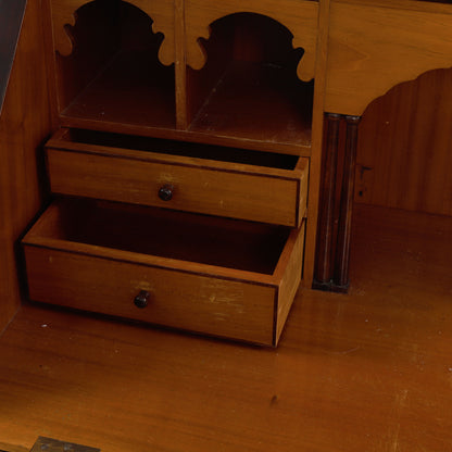 Swedish Grace Birch Slant-Front Secretary with Marquetry, 1920s