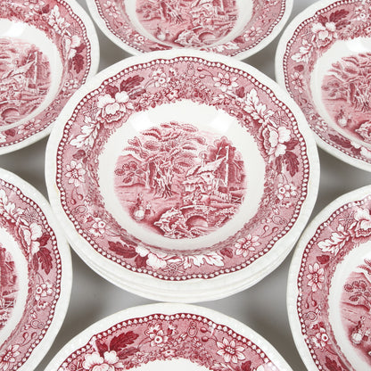 Bristol Pottery English Scenes dessert bowls
