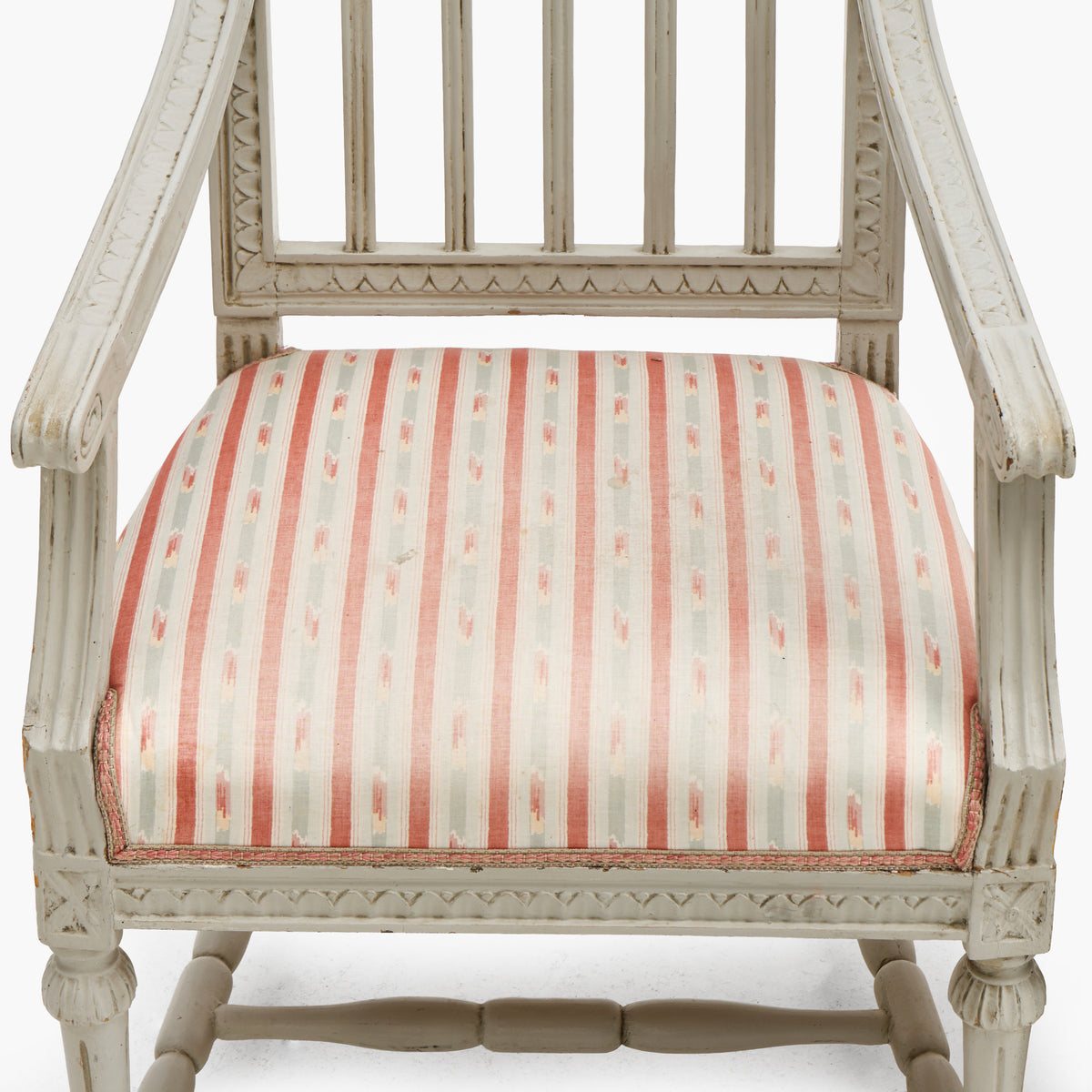 Set of Four Late Gustavian Lindome Armchairs, circa 1800