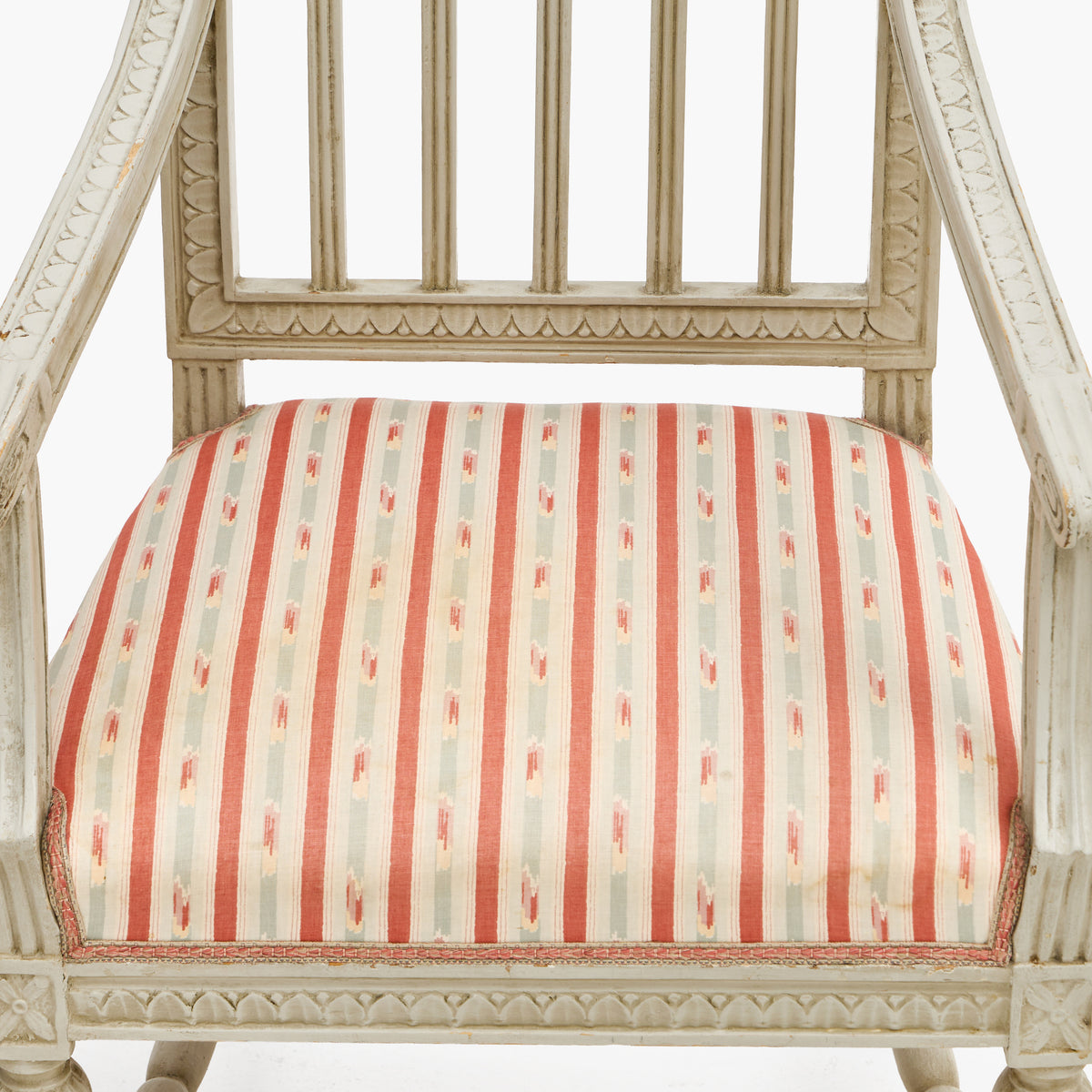 Set of Four Late Gustavian Lindome Armchairs, circa 1800