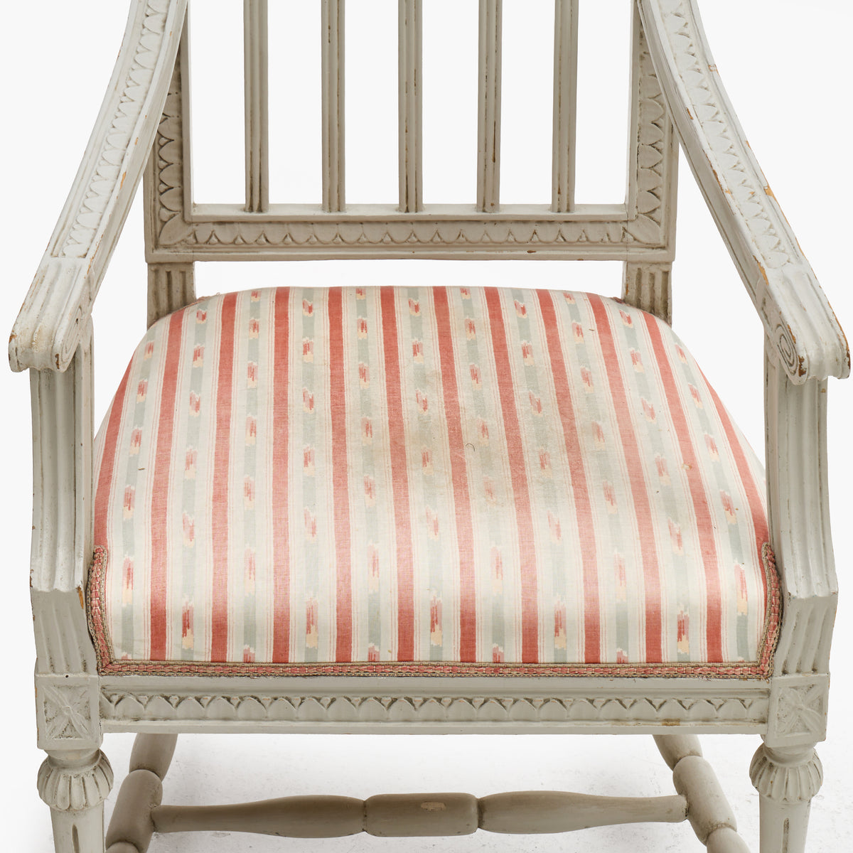Set of Four Late Gustavian Lindome Armchairs, circa 1800
