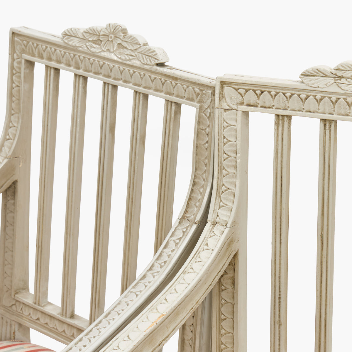 Set of Four Late Gustavian Lindome Armchairs, circa 1800